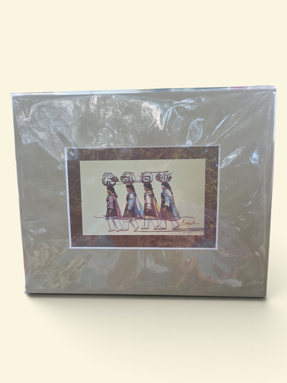 Wayne Nez Beyale Signed Navajo Art Print "Tranquil Maidens"